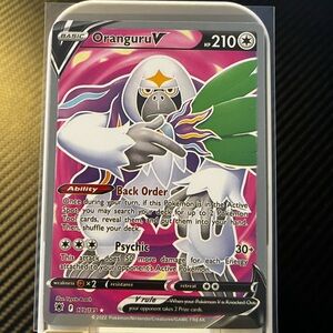 ORANGURU V #179/189 RARE 2022 ASTRAL RADIANCE FULL ART POKEMON TRADING CARD TCG